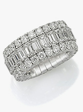 ROSE GOLD BLACK DIAMOND ETERNITY STACKER